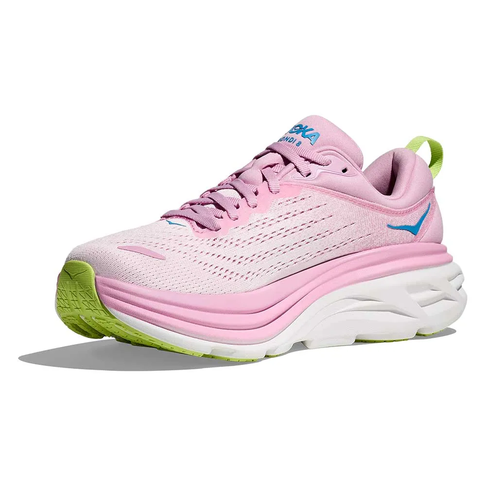 Women's Bondi 8 Running Shoe - Pink Twilight/Waterpark - Regular (B)