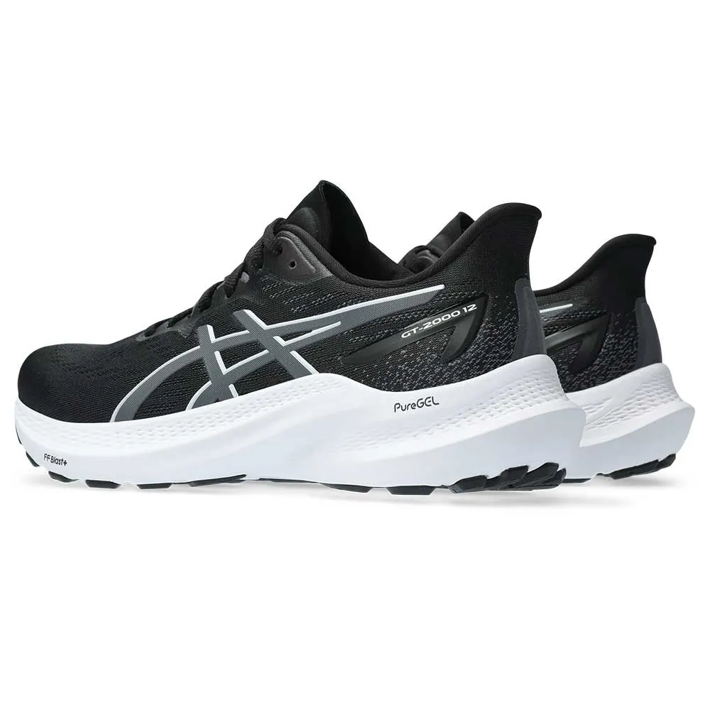 Women's GT-2000 12 Running Shoe - Black/Carrier Grey - Wide (D)