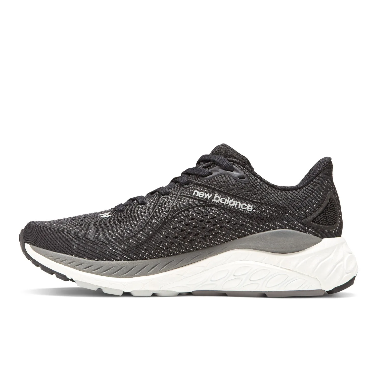 Women's New Balance Fresh Foam X 860v13 Color: Black with White and Castlerock