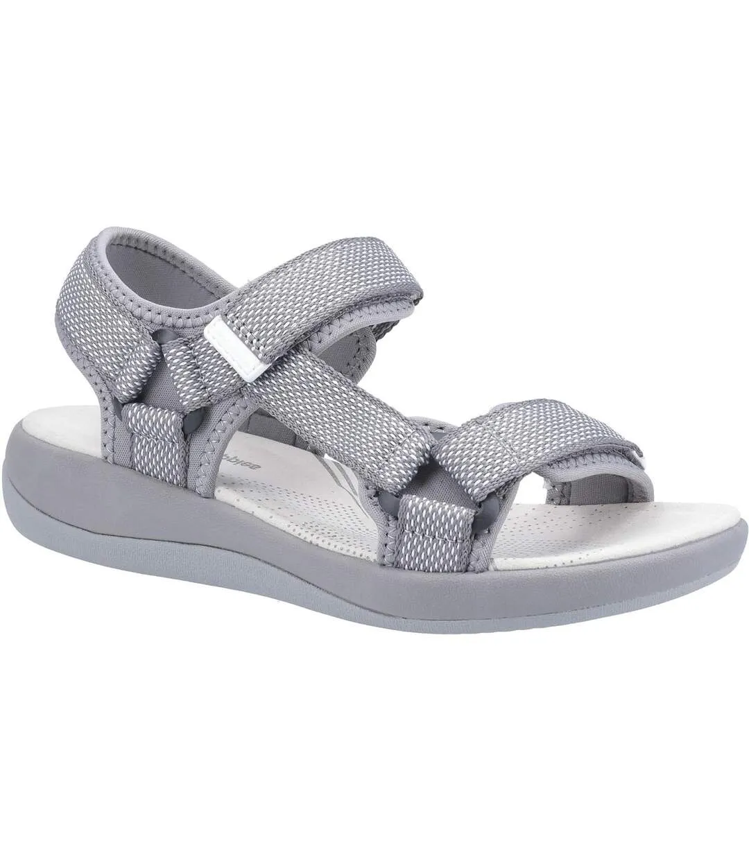 Womens/ladies sara quarter sandals grey Hush Puppies