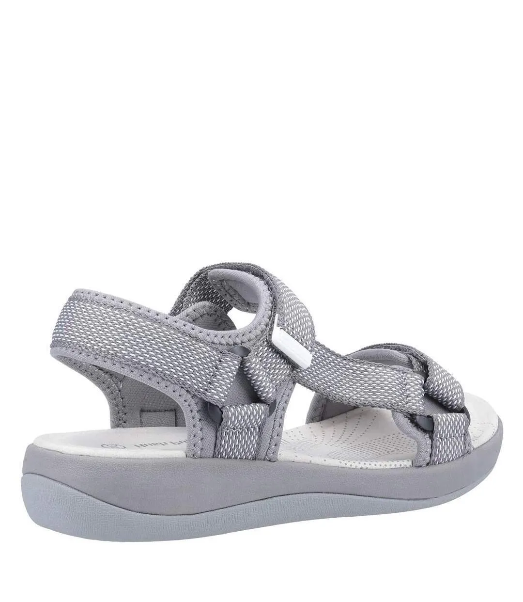 Womens/ladies sara quarter sandals grey Hush Puppies