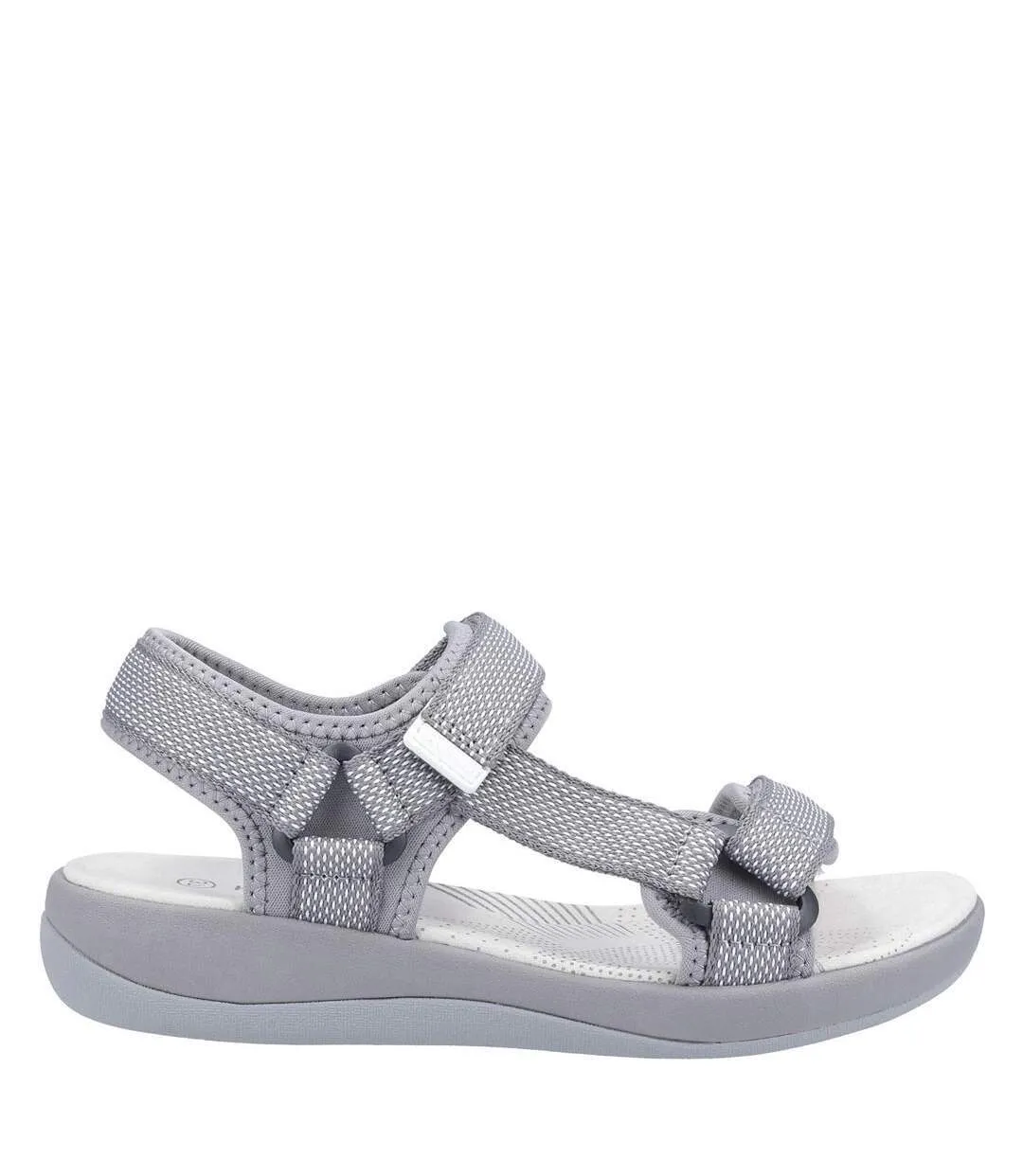 Womens/ladies sara quarter sandals grey Hush Puppies