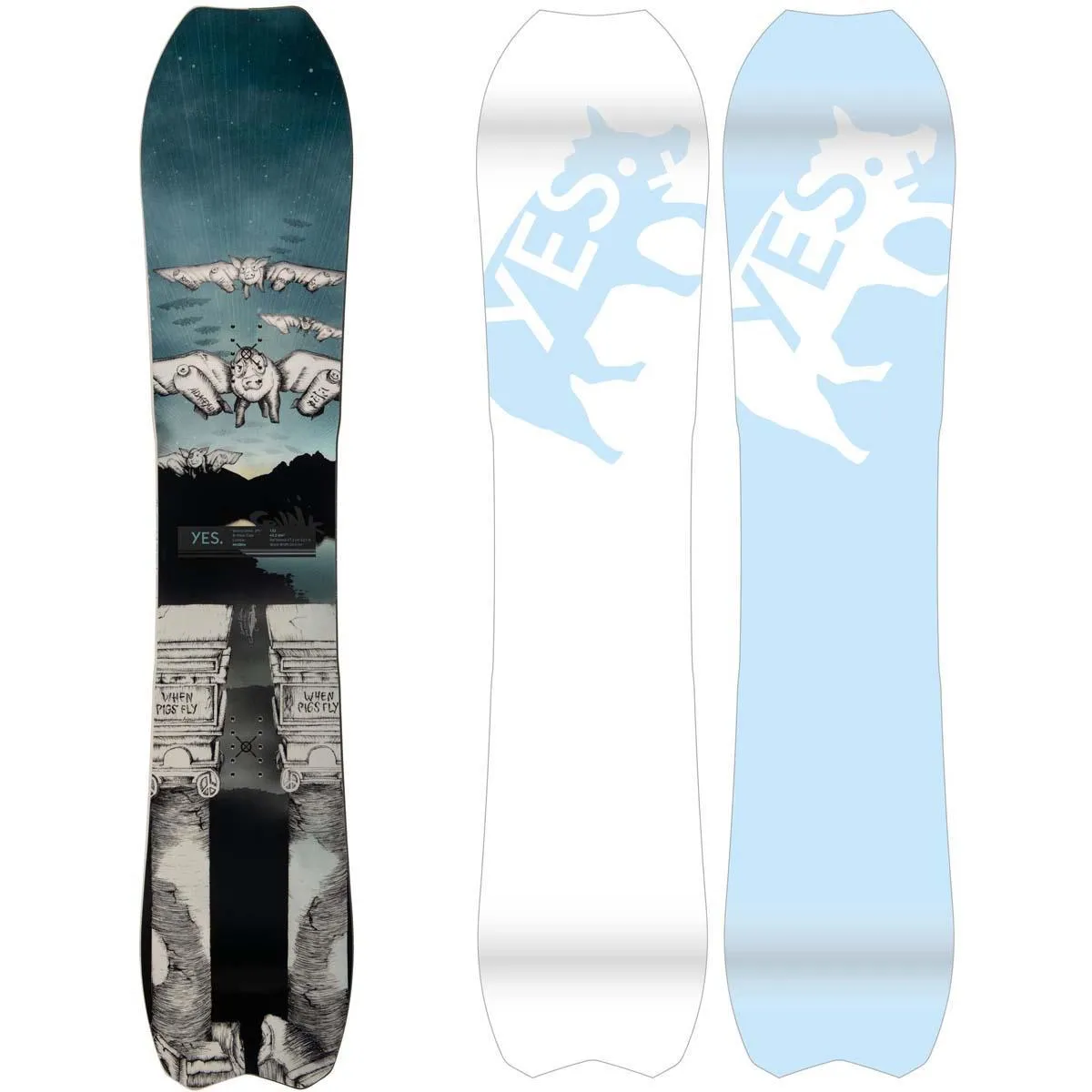 YES Snowboards Men's Warca Unnic JPS Snowboard